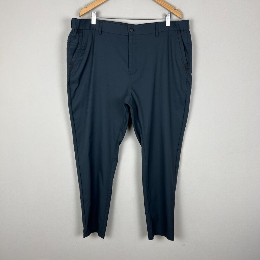 Jack Archer Jetsetter Tech Pants Men 40x29 Black Slim Fit Straight Leg Chino